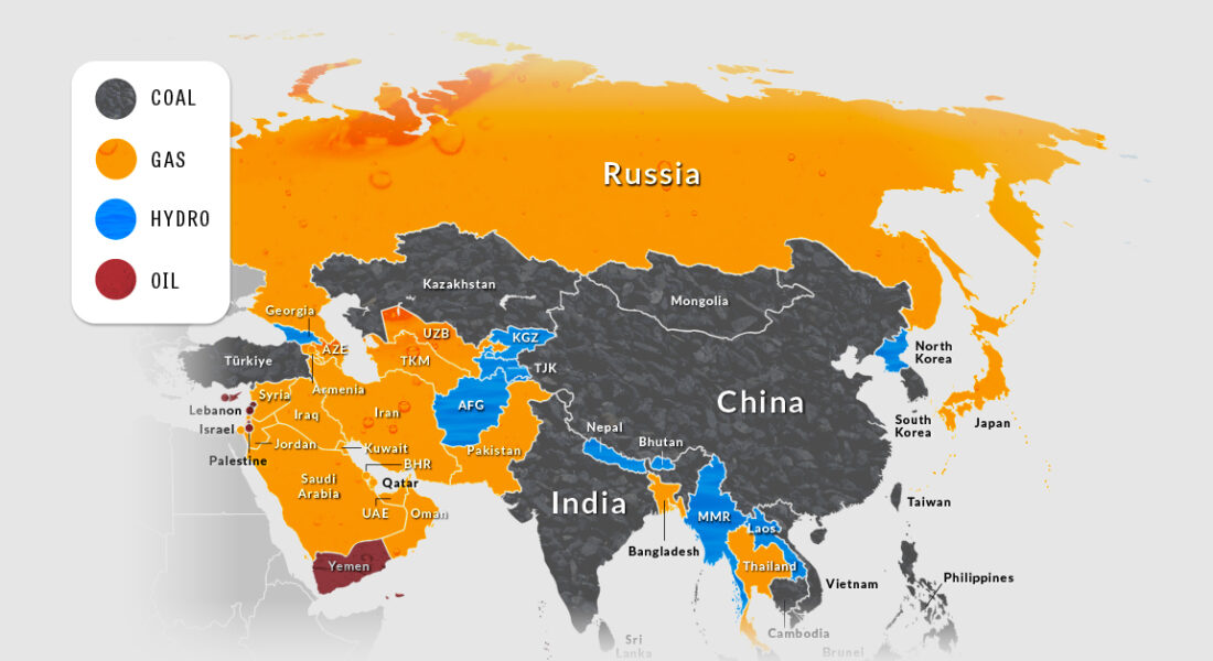 Asia’s Biggest Sources of Electricity by Country